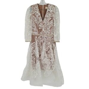 Bronx And Banco Bohemian Gown in Ivory White Size Large NEW WITHOUT TAGS